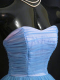 Vintage 1950's 50s Strapless Homecoming Dress HZ1024