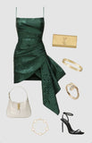 Simple Sheath Spaghetti Straps Dark Green Lace Short Homecoming Dress Birthday Dress HZ1024