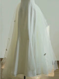 Unique Mermaid Square Neckline Lace White Wedding Dresses With Lace HZ1024