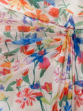 Sexy Sheath Sleeveless Floral Long Prom Dress HZ1024