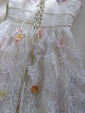 Pretty A Line Spaghetti Straps White Lace Long Length Prom Dress Evening Dresses HZ1024