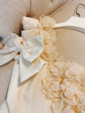 Pretty Ball Gown Straps Lace Flowers Homecoming Dresses Birthday Outfits With Bow HZ1024