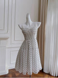 Simple A line Spaghetti Straps Chiffon Short Homecoming Dresses Birthday Outfit HZ1024