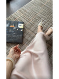 Pretty A Line Spaghetti Straps Silk Satin Pink Prom Dresses Sexy Evening Dress HZ1024