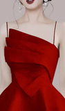 A Line 18th Birthday Outfits Hoco Dress Red Short Homecoming Dresses HZ1024