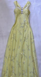 Gorgeous A line Straps Yellow Tulle Long Prom Dresses Evening Dress HZ1024