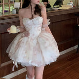 Simple Sweetheart Sleeveless Ball Gown Homecoming Dress HZ1024