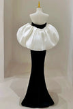 Gorgeous Sheath Off The Shoulder Black Velvet Evening Dress Prom Dresses Birthday Outfits HZ1024