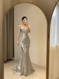 Sexy Mermaid Sequin Long Evening Dress Prom Dresses Birthday Outfits HZ1024