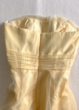 Cute A Line Strapless Satin Chiffon Short Homecoming Dress 18th Birthday Outfits HZ1024