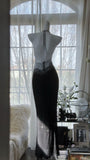 Unique Mermaid Halter Satin Beads Backless Long Prom Dresses Formal Dress HZ1024