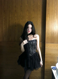 Chic A Line Strapless Tulle Lace Short Homecoming Dress 20th Birthday Outfits HZ1024