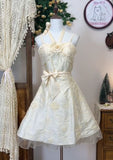 Classy A Line Halter Satin Beads With Bow Short Homecoming Dress 18th Birthday Outfits HZ1024