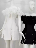 Cute A line Off The Shoulder 18th Birthday Dress Satin Homecoming Dresses HZ1024