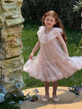 Princess A Line Tulle Flower Girl Dress HZ1024