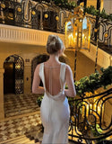 Formal Mermaid Satin Long Prom Dress, Evening Dress HZ1024